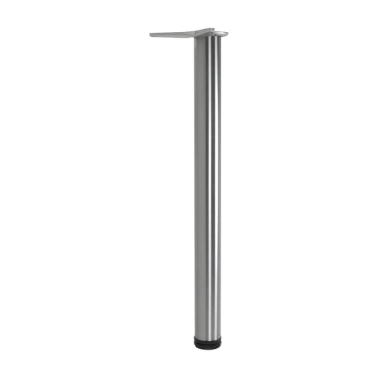 Camar Tischbein höhenverstellbar Ø 60 mm Höhe 1100-1130 mm Edelstahl gebürstet