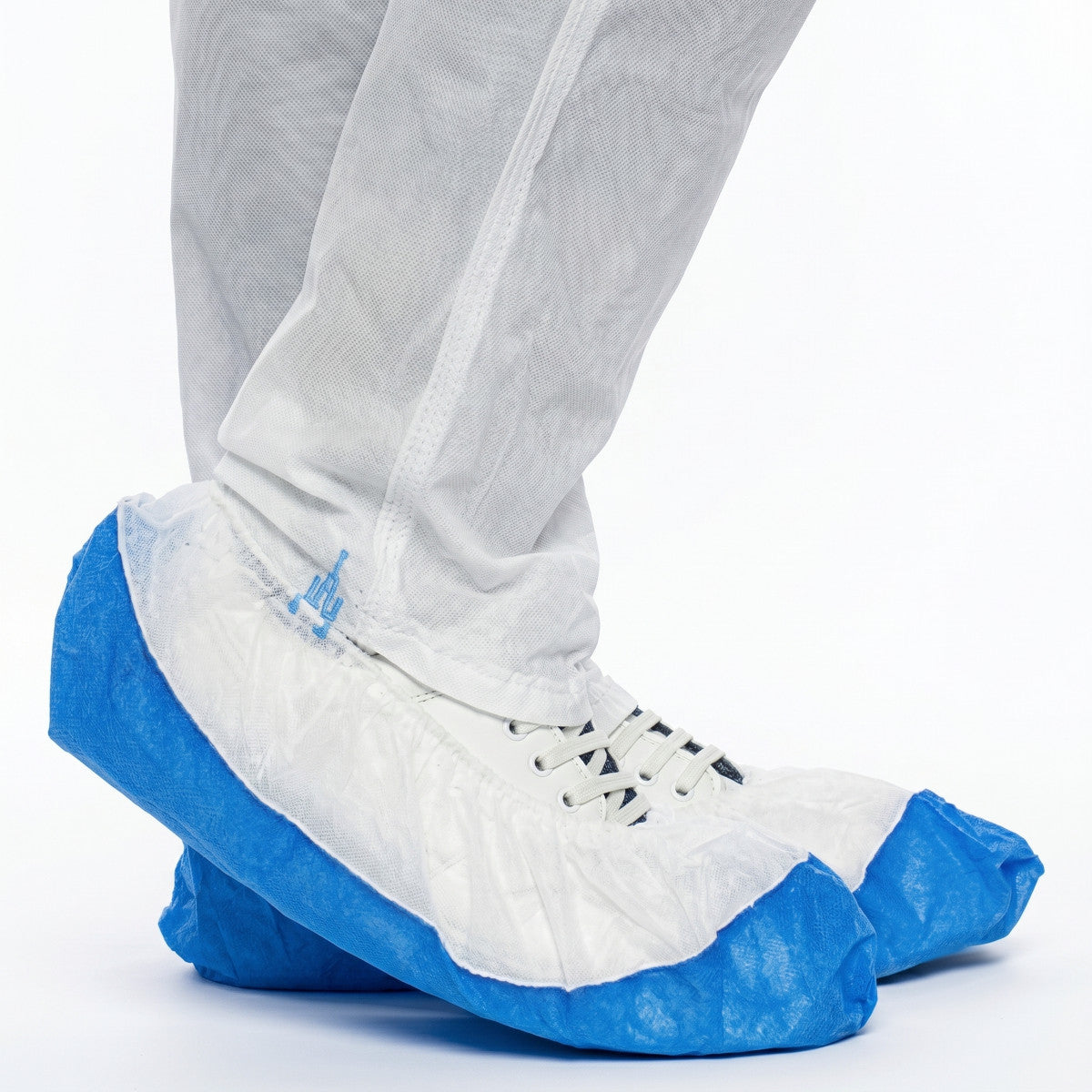 70 Stück Hygostar 2860H Überschuhe für Hygomat PP-Vlies CPE Sohle weiß blau