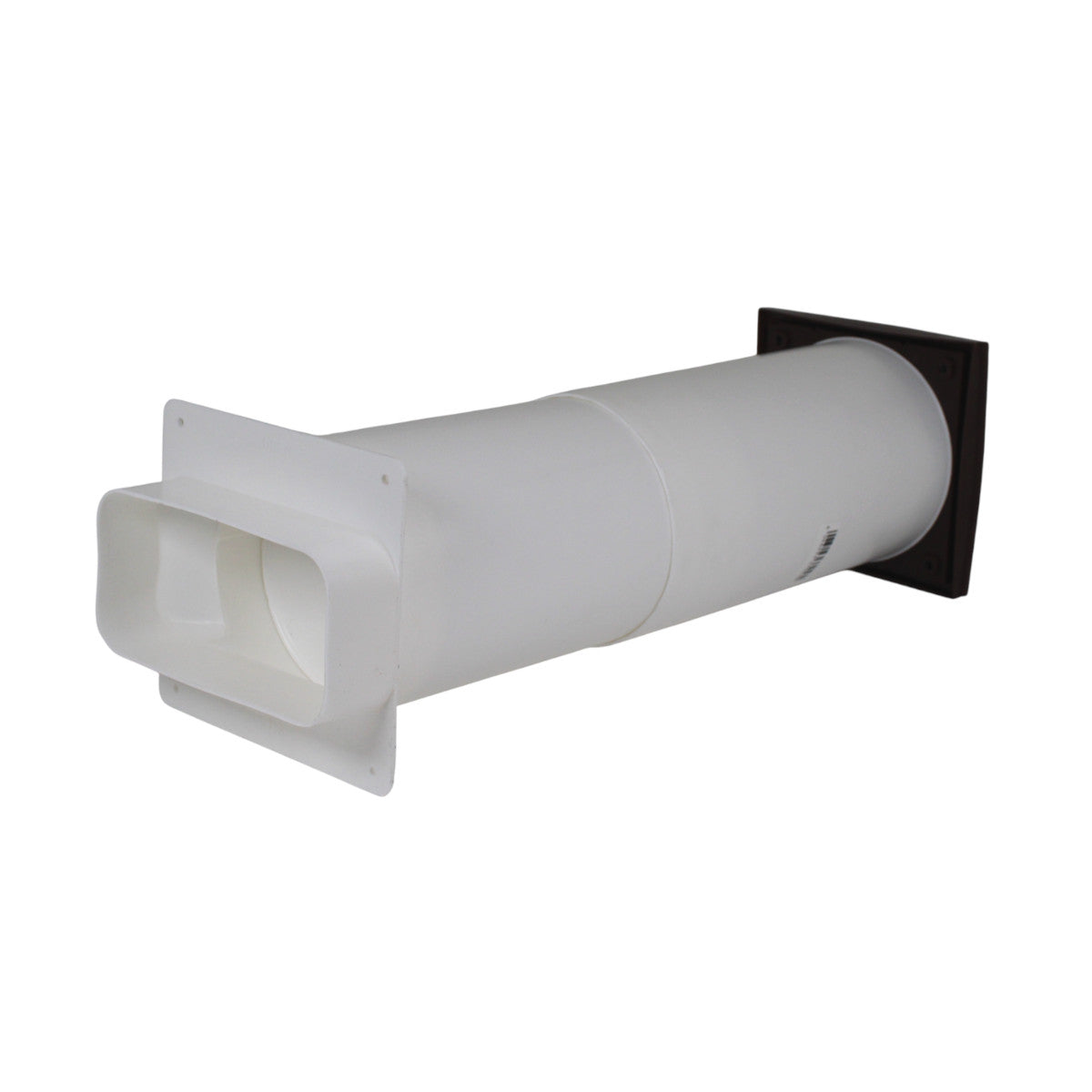 Airtec N37036 Teleskop Rundrohmauerkasten mit RSK Lüftungsgitter Braun