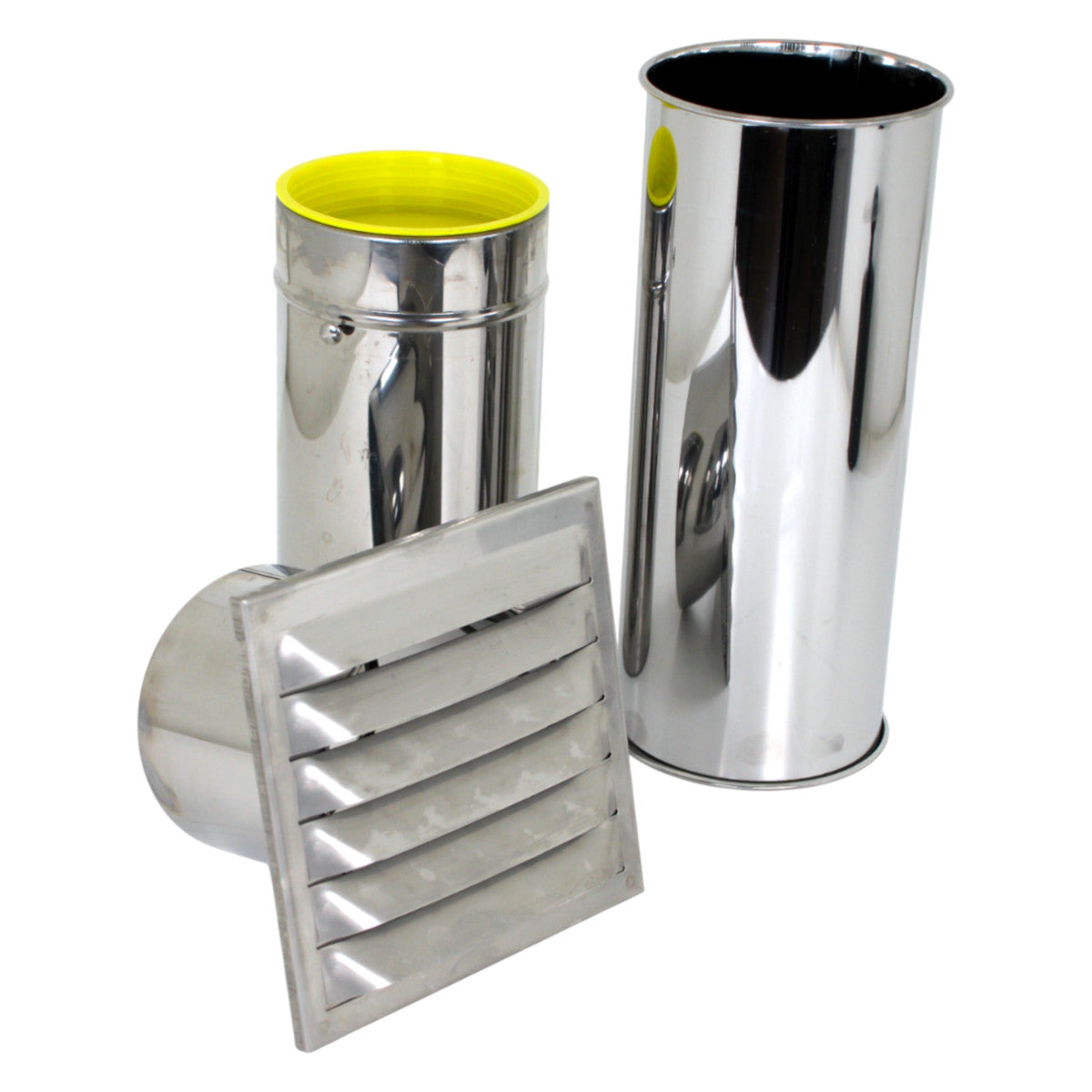 Airtec N37049 Teleskop Rundrohmauerkasten Edelstahl Ø 125 mm RSK Lüftungsgitter