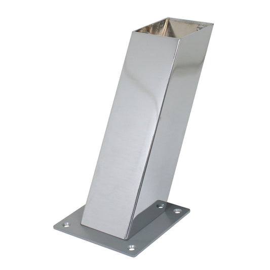 Strate Barkonsole Thekenfuß BKSS 70 x 70 mm schräg Höhe 210 mm Stahl Chrom