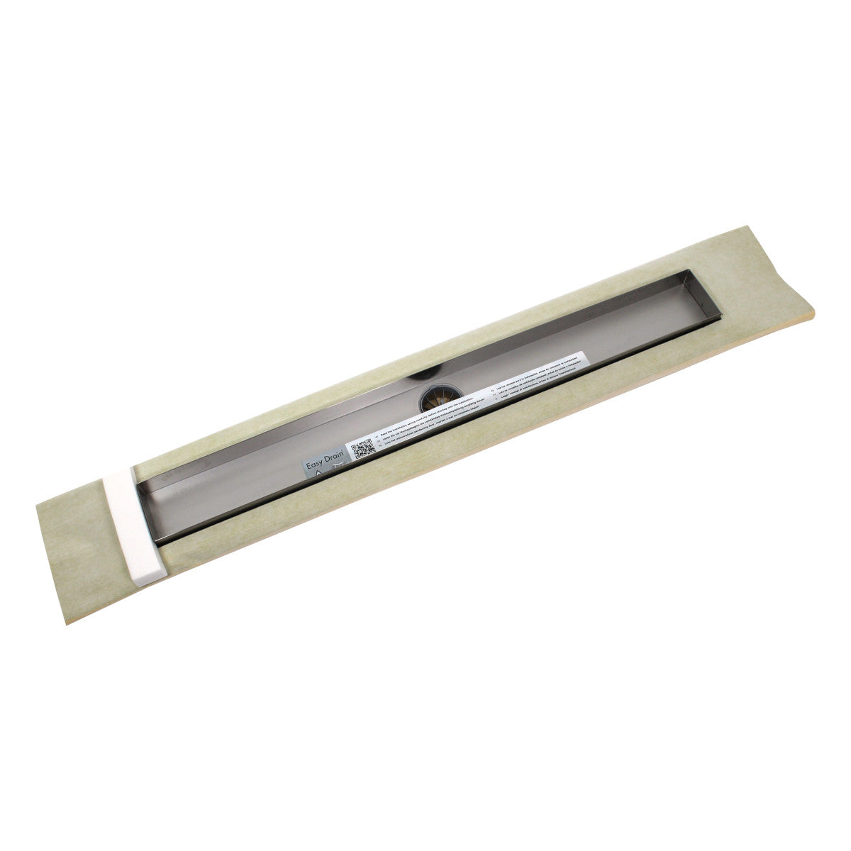 BD-ROH-100 Basic Drain Duschrinne Abflussrinne Edelstahl Rohbauset 100cm
