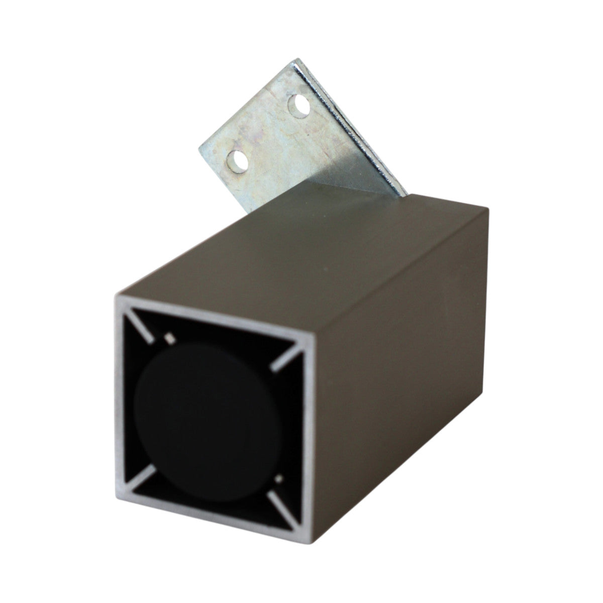 EBB Sockelfuß Capri 50 Höhenverstellbar Aluminium edelstahlfarbig Höhe 100 mm
