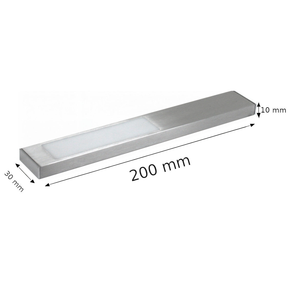5 Stück Elektra Küchen Aluminium LED Unterbauleuchte Rechteck Leuchte 12 V 4000k
