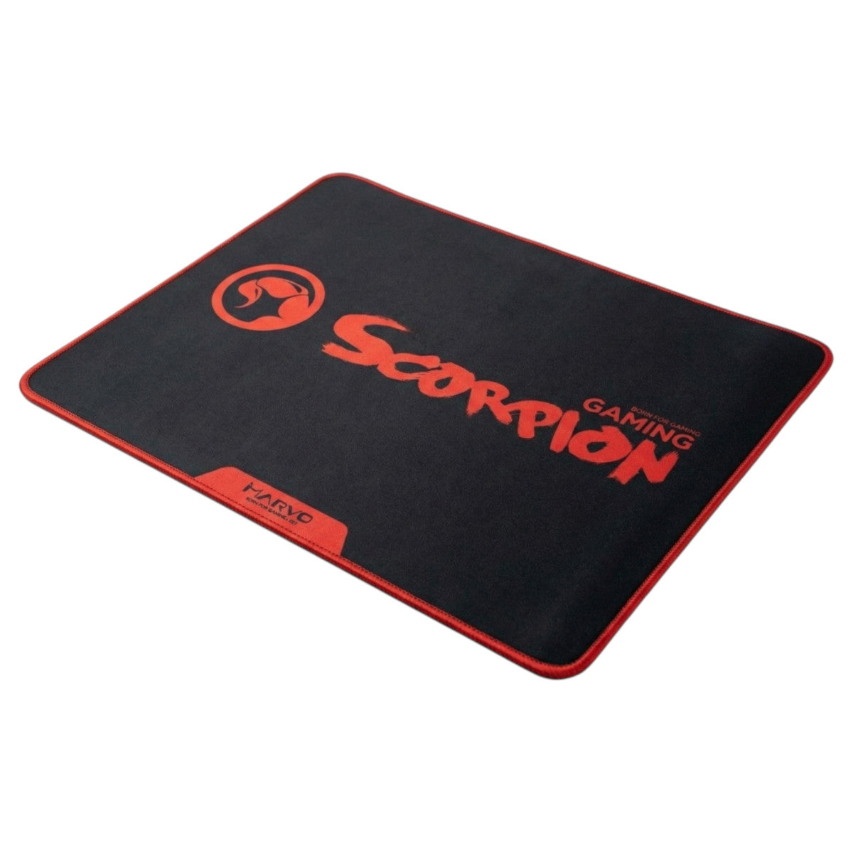 Marvo Scorpion G18 BK L Gaming Mauspad Rot Schwarz 450 x 400 x 3 mm