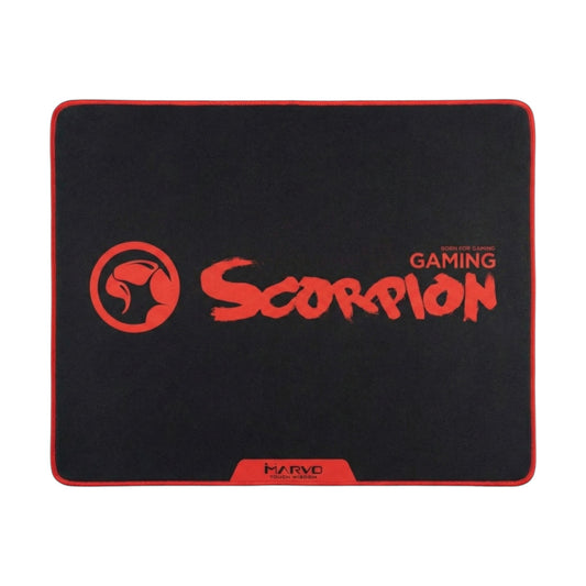 Marvo Scorpion G18 BK L Gaming Mauspad Rot Schwarz 450 x 400 x 3 mm