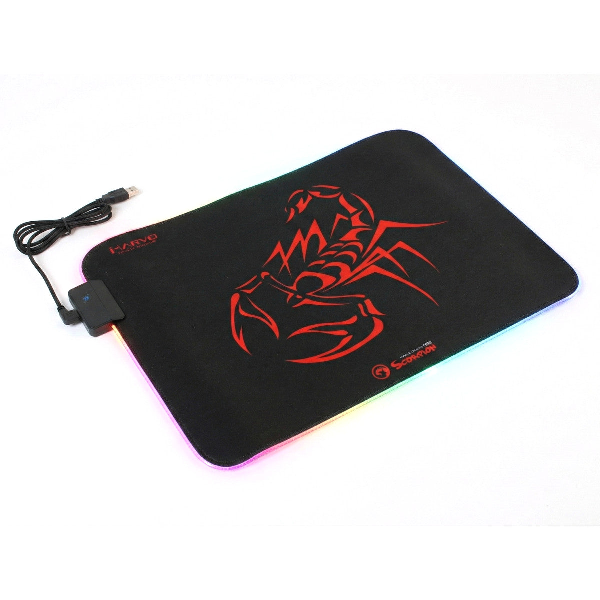 Marvo MG08 Scorpion Gaming RGB Mauspad 350 x 250 x 3 mm USB 35 x 25 cm