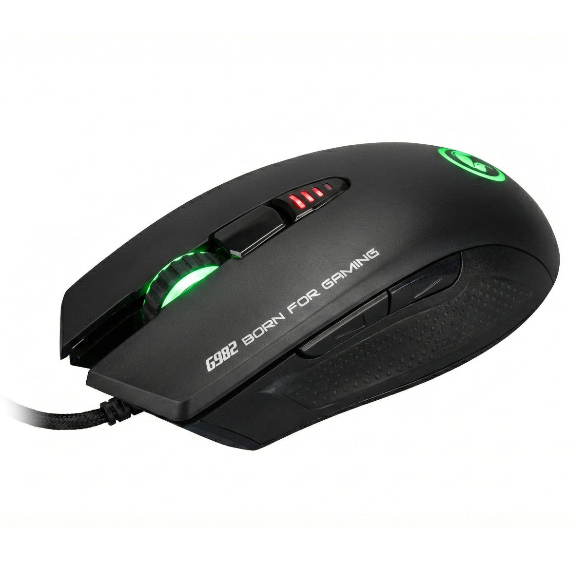Marvo G982 Gaming Maus USB 5000 DPI 1000 Hz RGB USB 6 Tasten + Ersatzswitches