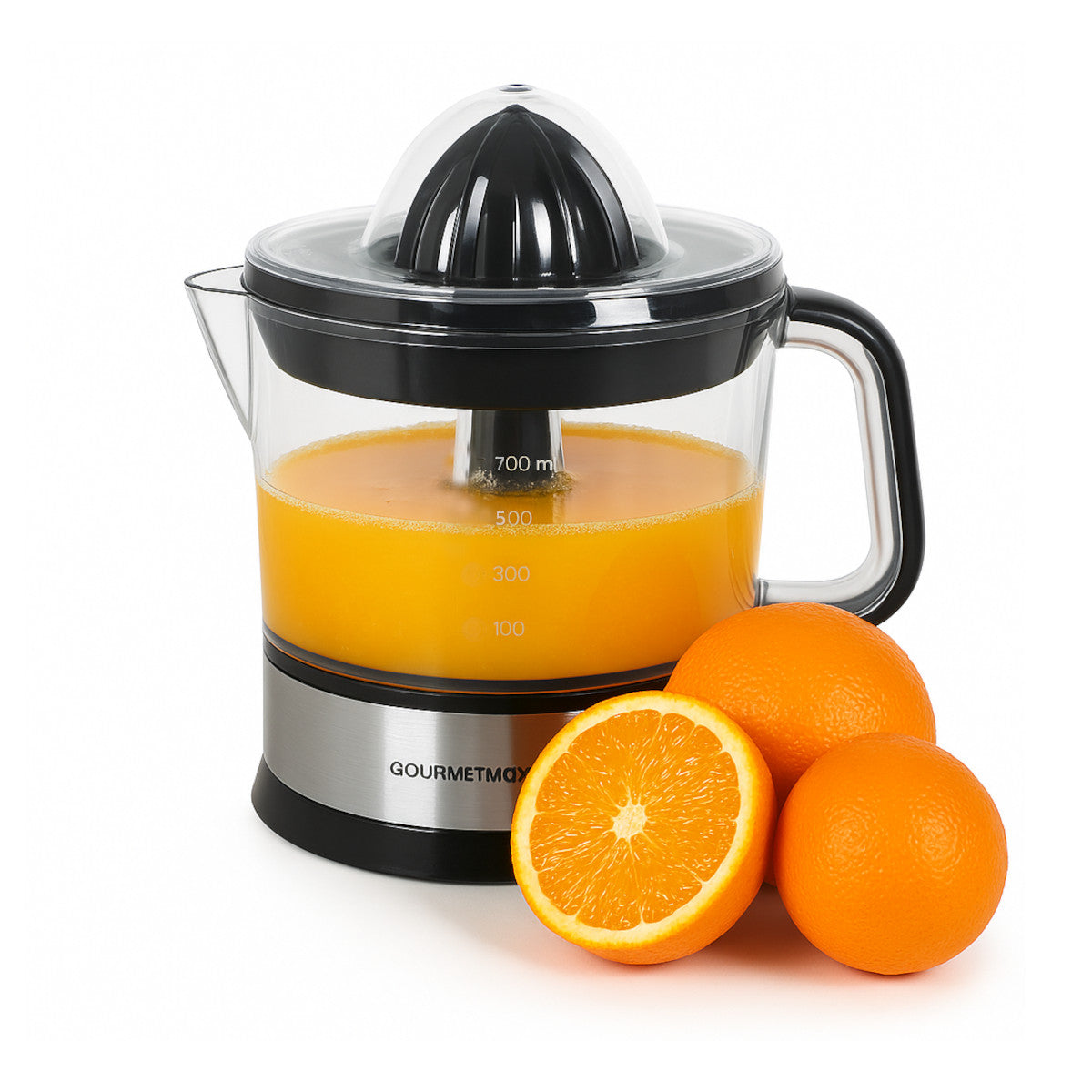 Gourmetmaxx elektrische Zitruspresse Saftpresser Entsafter Orangenpresse 700 ml