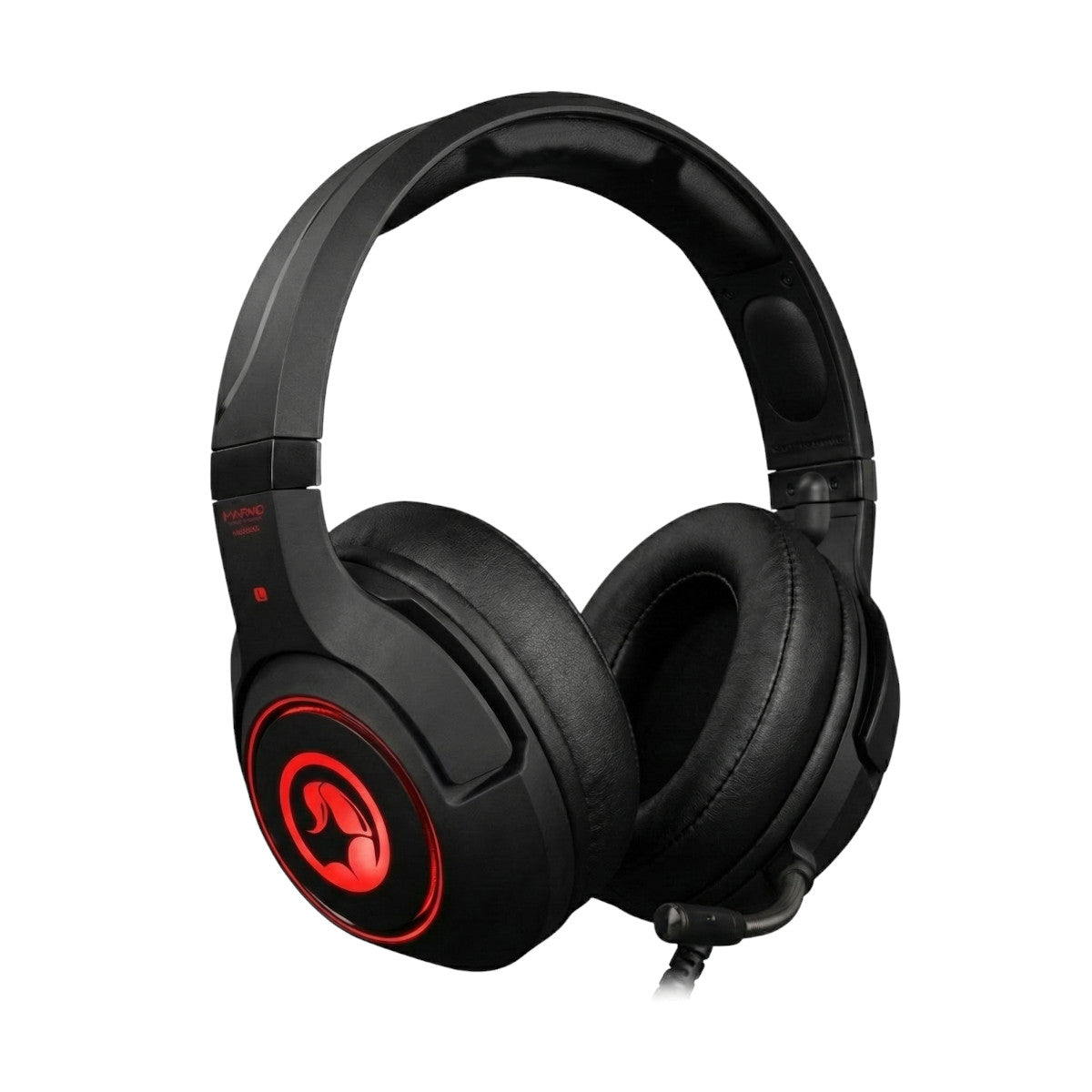Marvo HG9032 Scorpion 7.1 USB Wired Gaming Headset Over-Ear Kopfhörer Schwarz Rot LED