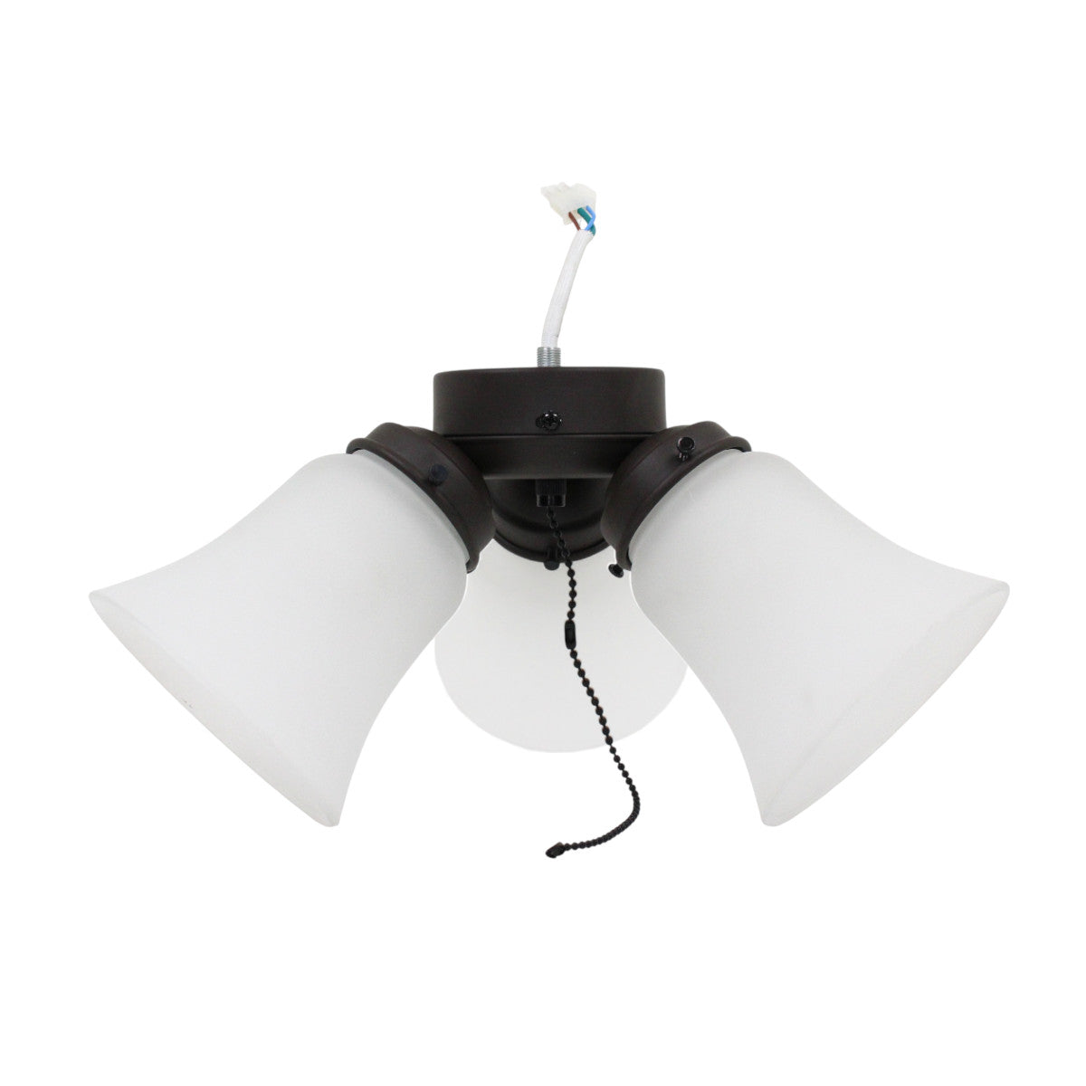 Hunter 24319 Deckenventilator Anbauleuchte 3-Light Flush Mount E27 New Bronze
