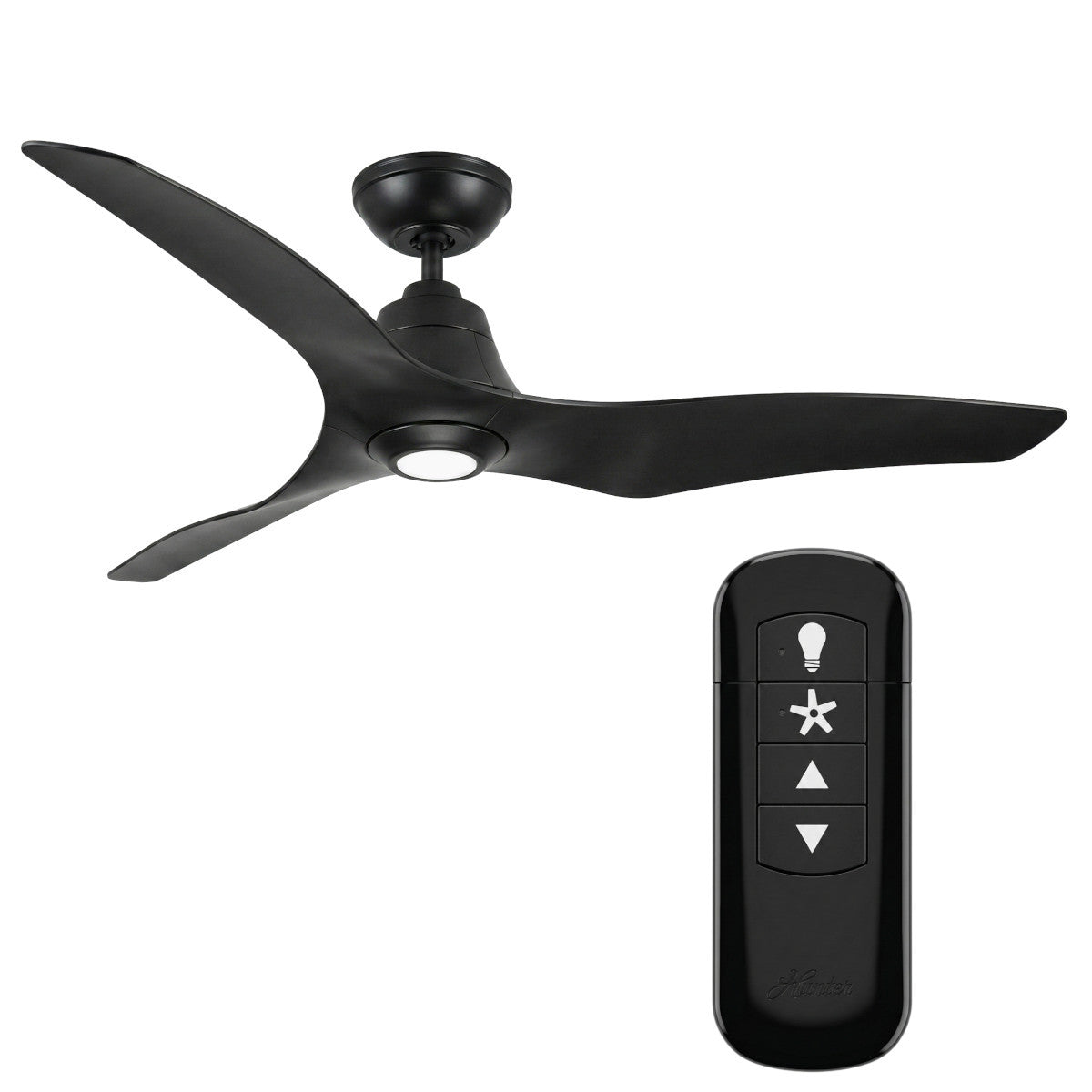 Hunter 51128 Stingray Deckenventilator Beleuchtung Fernbedienung Granit 152 cm