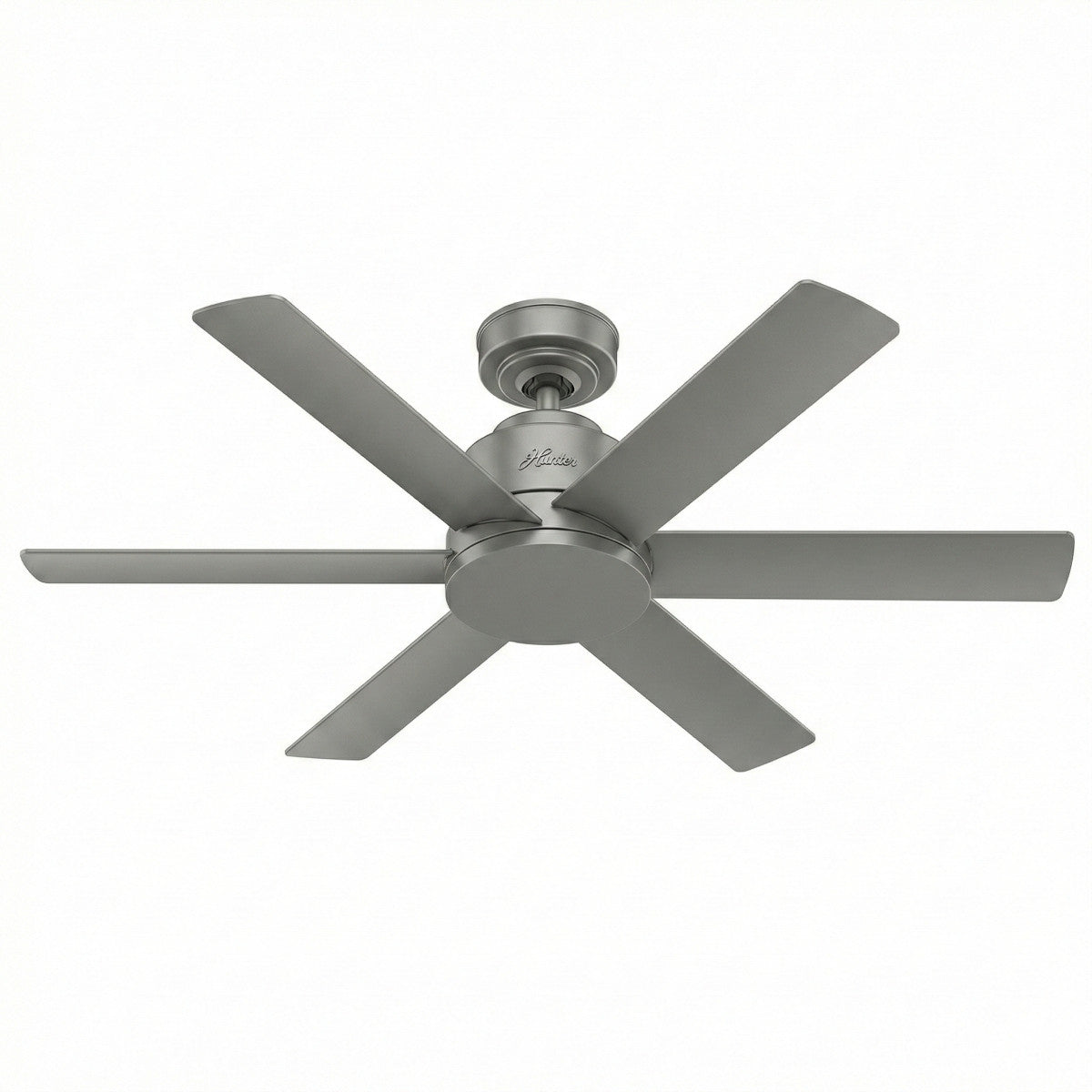 Hunter 50936 Kennicott Deckenventilator Fan Silber mit Wandschalter 112 cm