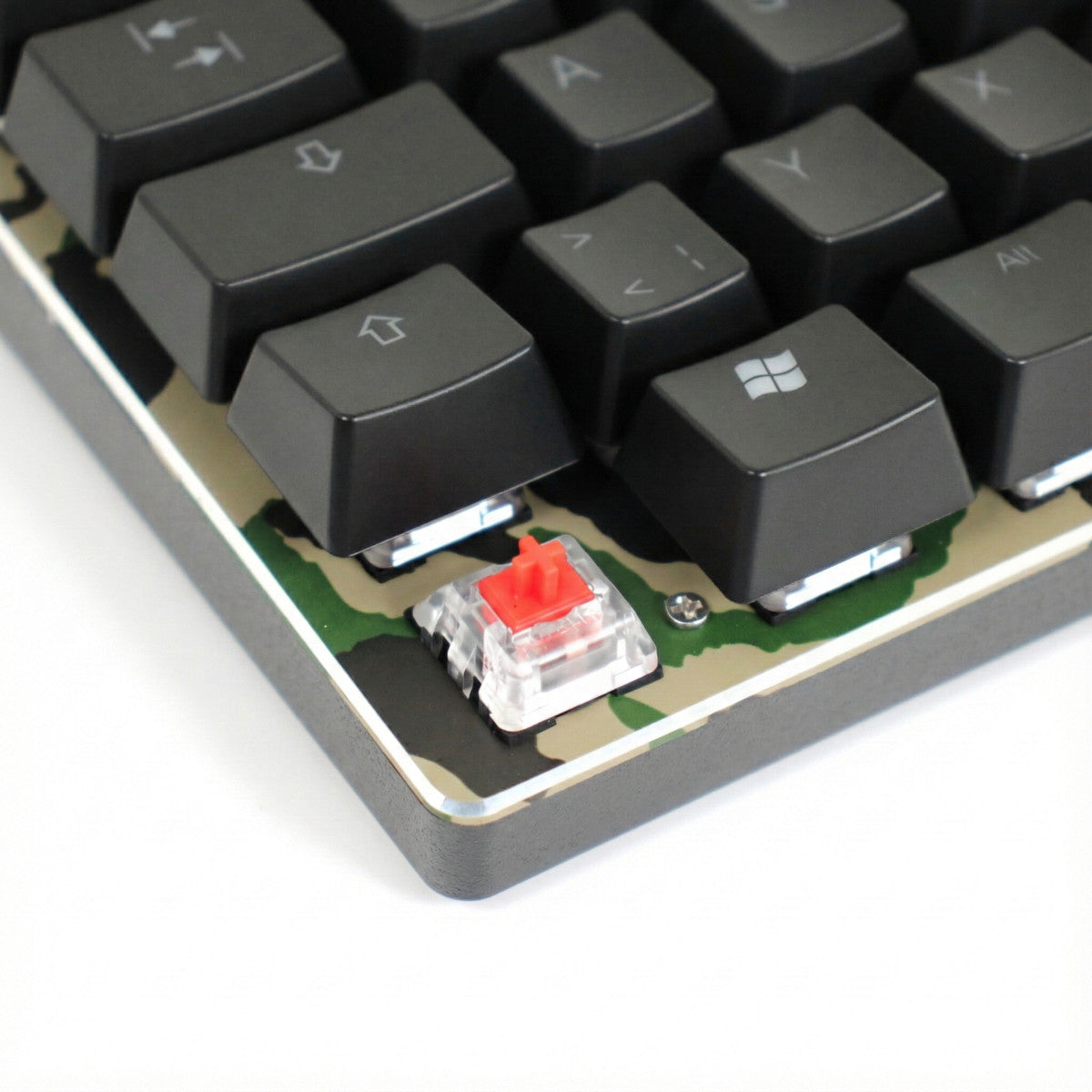Marvo Scorpion KM435DE Camouflage mechanische Tastatur Kailh Red + Maus RGB USB