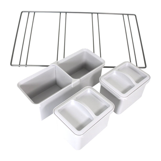 Kesseböhmer YouboXx Träger-Set Organisationssystem in Weiß/Silber