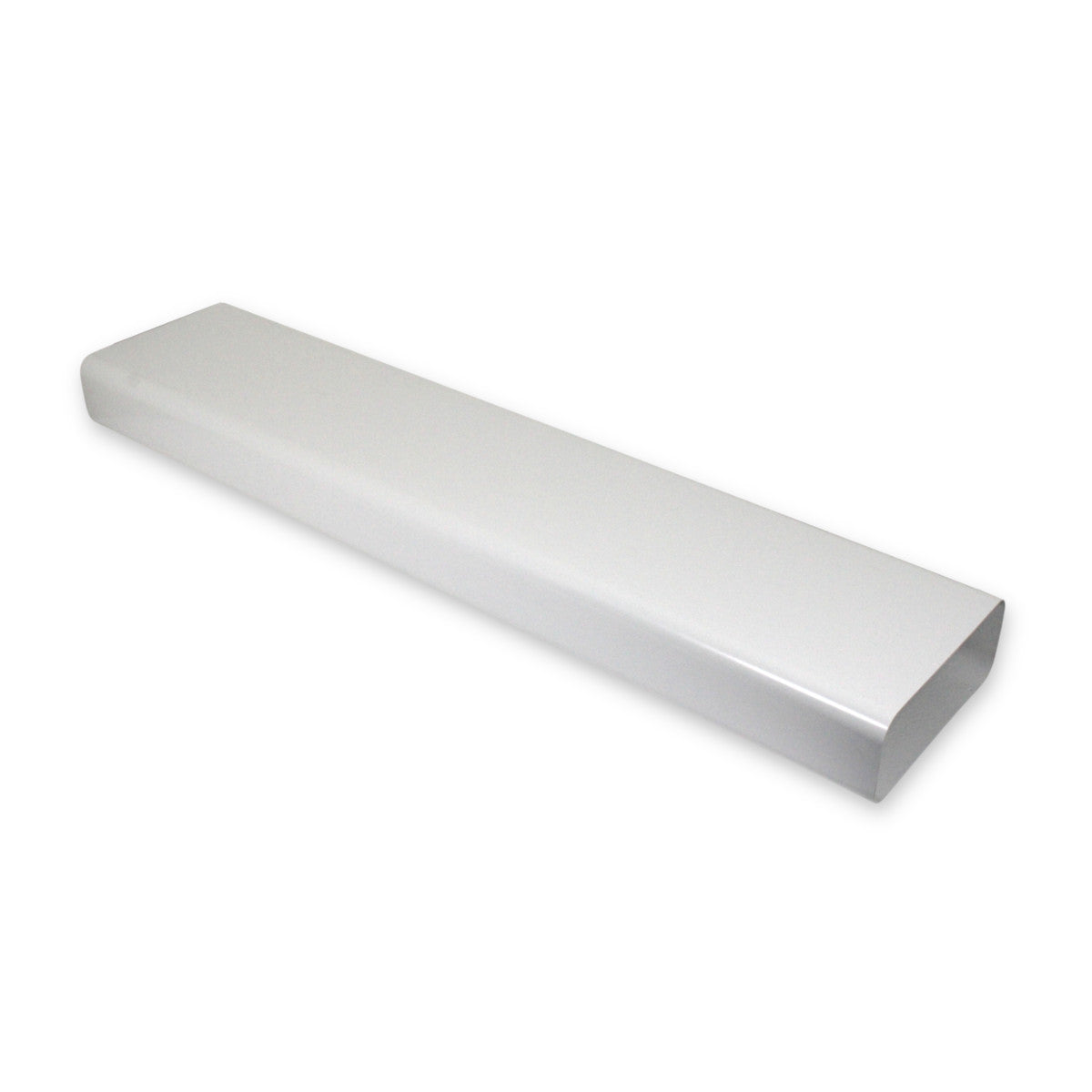 1m optimAIRo Vierkantrohr 222x89 mm N20004 Kunststoffrohr Abluft Küche PVC Weiß