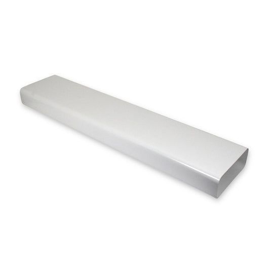 1m optimAIRo Vierkantrohr 222x89 mm N20004 Kunststoffrohr Abluft Küche PVC Weiß