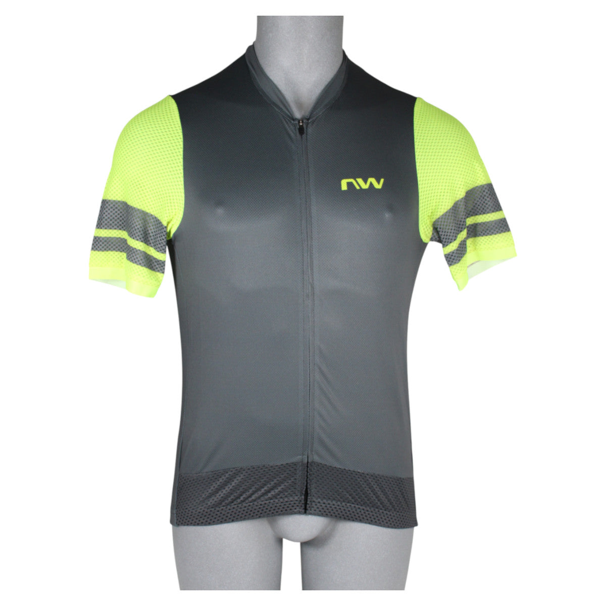 Northwave Storm Air Jersey D.Grey/Yellow Herren Fahrradtrikot Gr. L