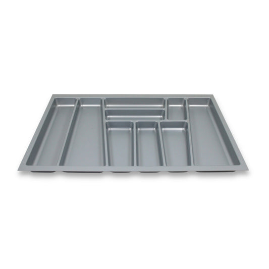 ORGA-BOX II Besteckeinsatz für Blum 80 cm 474 x 718 mm Schublade Silbergrau