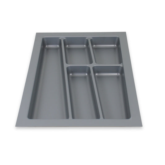 ORGA-BOX II Besteckeinsatz für Nobilia 40 cm Schublade Zuschneidbar Silbergrau