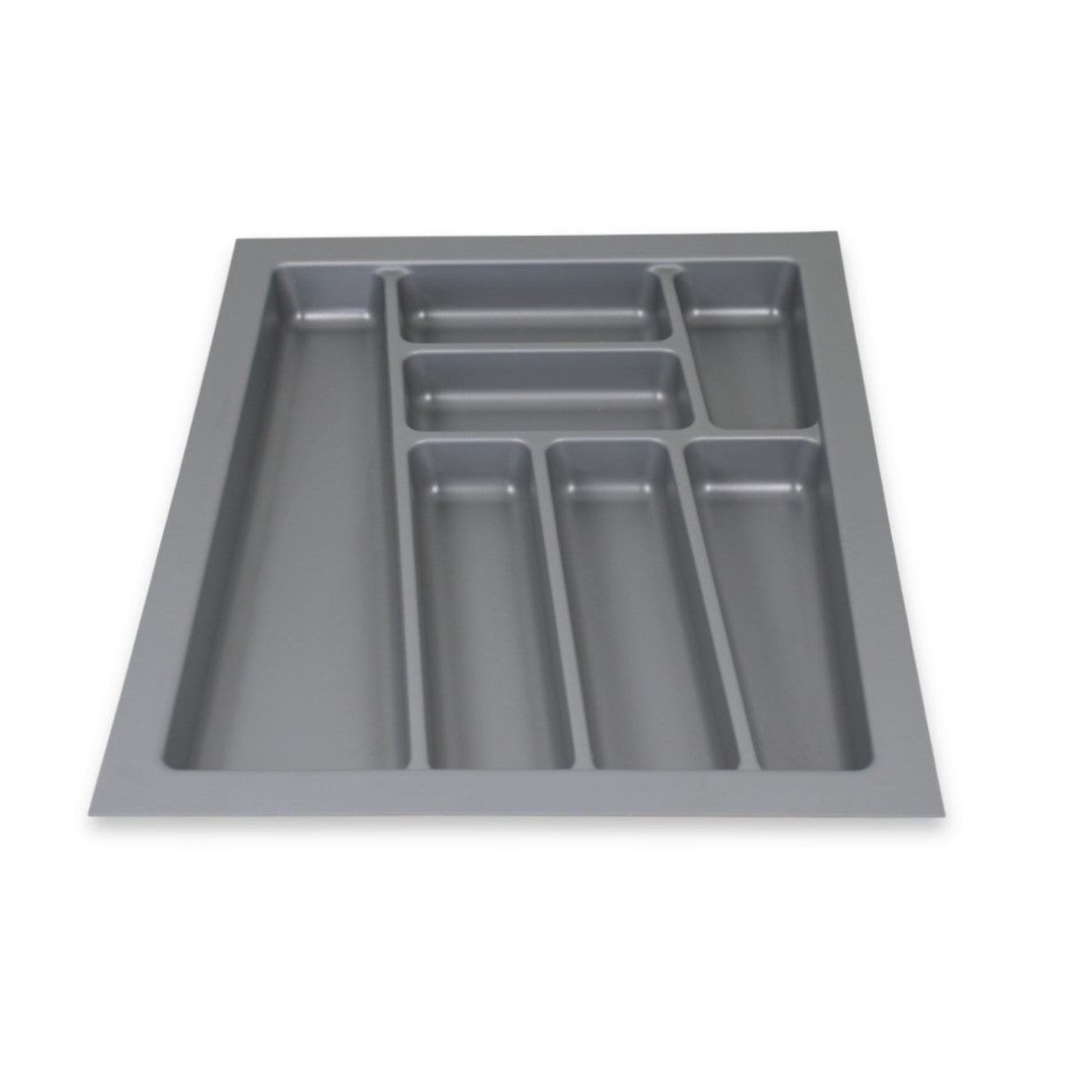 ORGA-BOX II Besteckeinsatz für Nobilia 45 cm Schublade Zuschneidbar Silbergrau