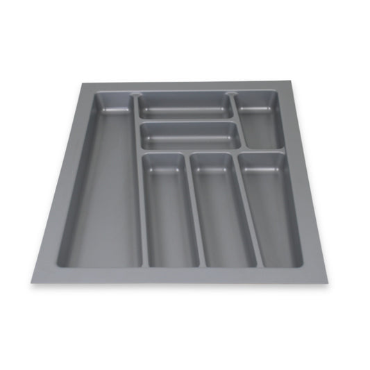ORGA-BOX II Besteckeinsatz für Nobilia 45 cm Schublade Zuschneidbar Silbergrau
