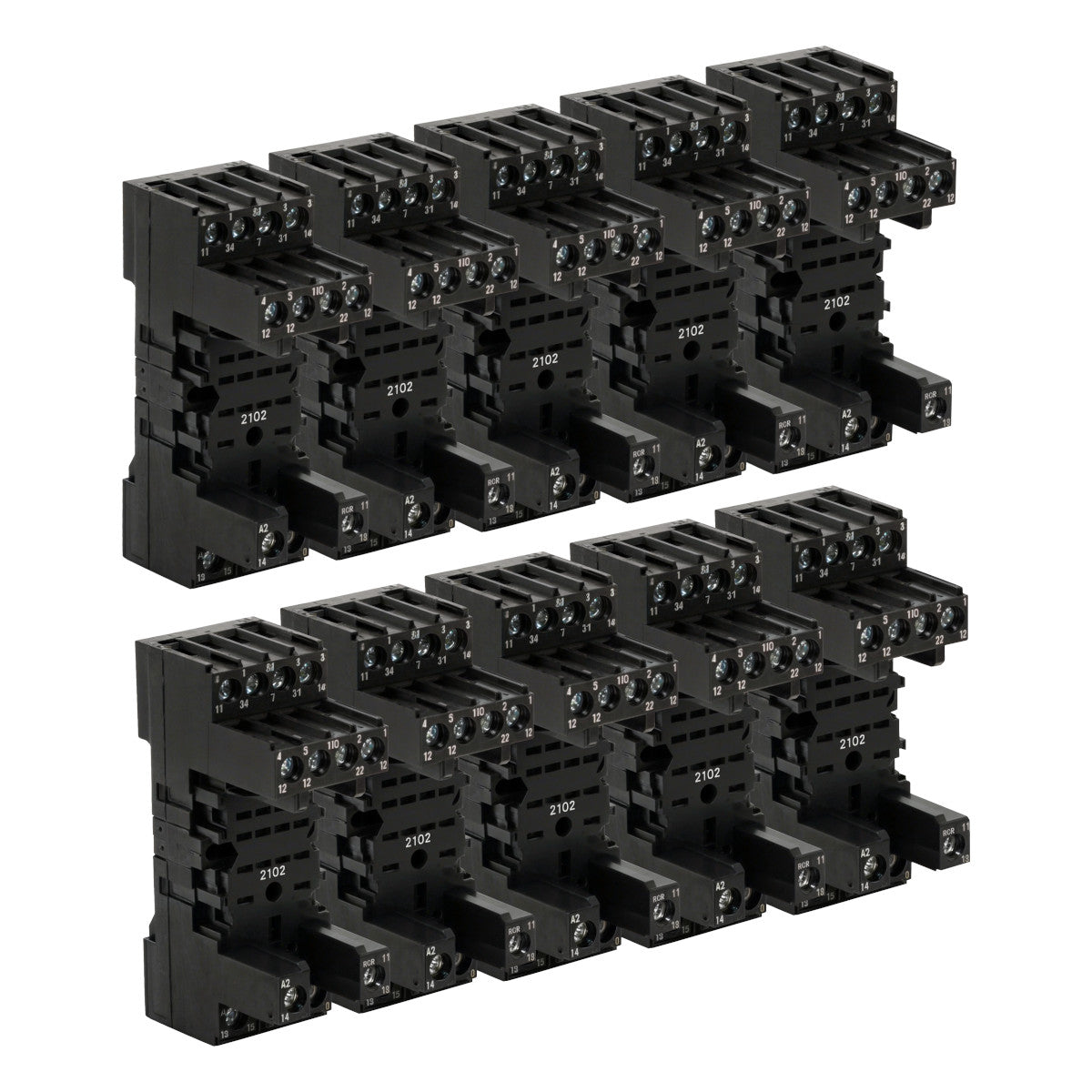 10 x Siemens LZS:PT78740 Stecksockel für PT-Relais 4 Wechsler Schraubanschluss