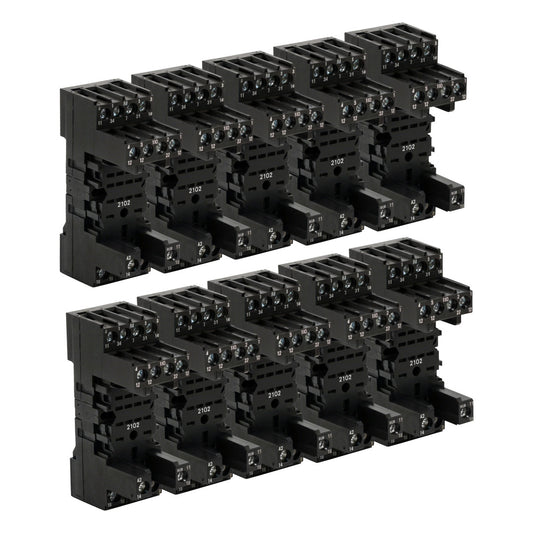 10 x Siemens LZS:PT78740 Stecksockel für PT-Relais 4 Wechsler Schraubanschluss