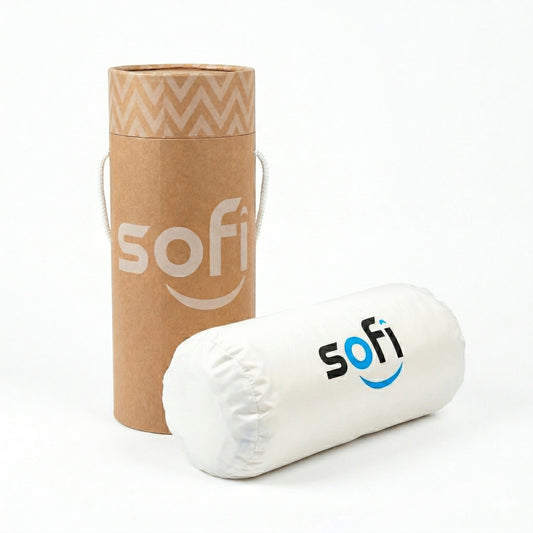 Sofi PA1226 Reisekissen Welle Thermo in Weiß Ergonomisches HWS Nackenstützkissen