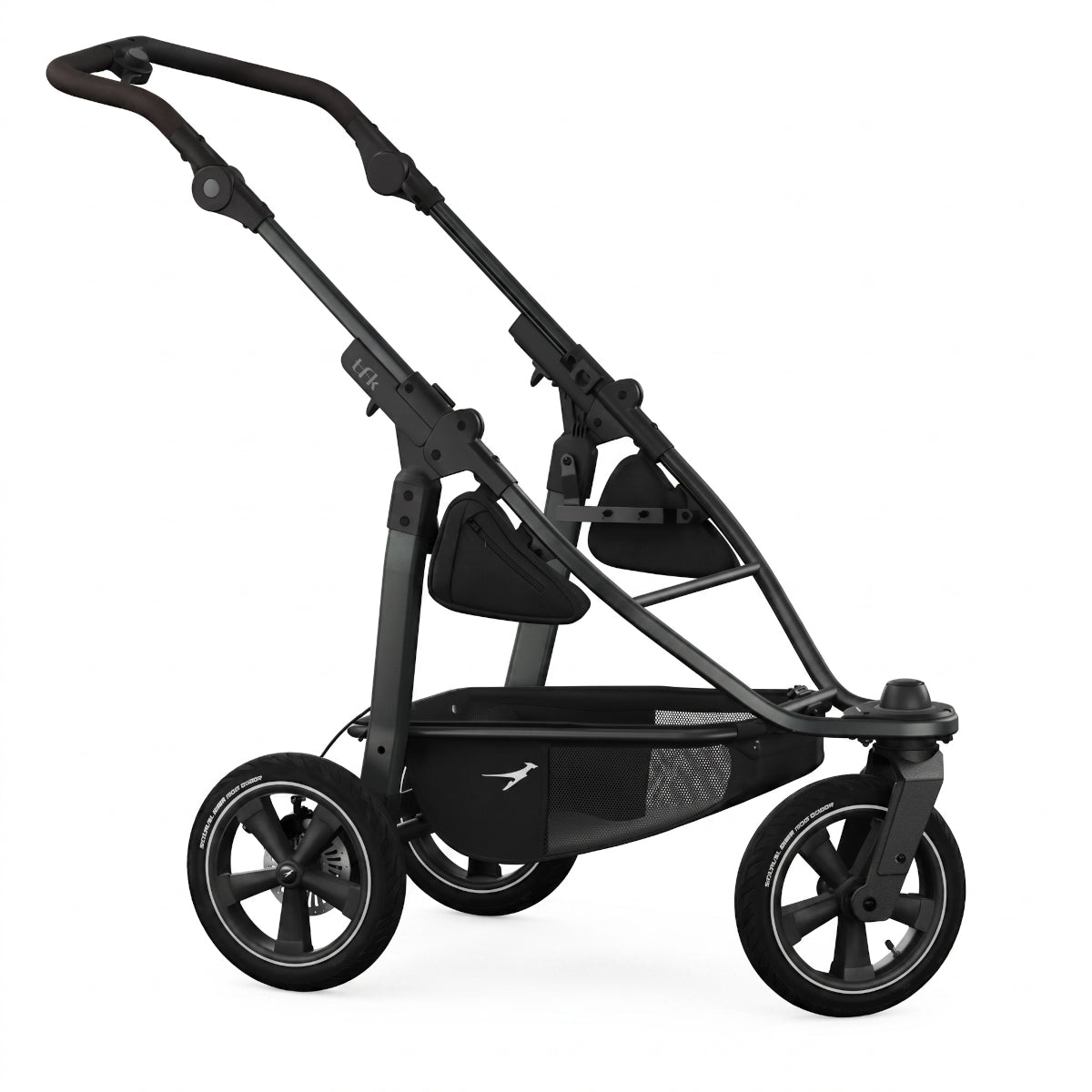 TFK Mono3 Kinderwagen-Gestell mit Luftreifen in Schwarz