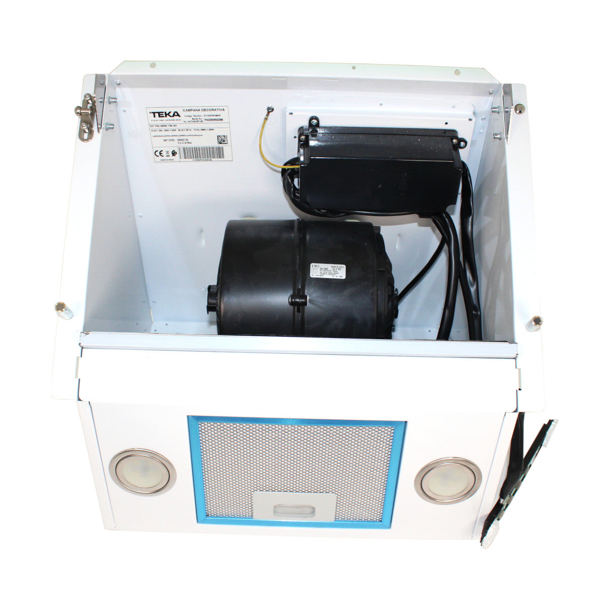 Teka DVT 68660 TBS Dunstabzugshaube Rauchfang 60 cm weiß