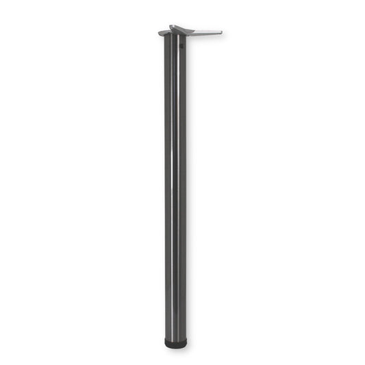 4er Set Tischbein Ø 60 mm Höhe 870 mm höhenverstellbar Stützfuß Edelstahl