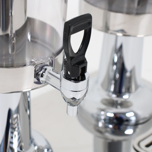 WAS Germany 6 L Getränkedispenser Saftspender Dispenser Crushed Ice Edelstahl