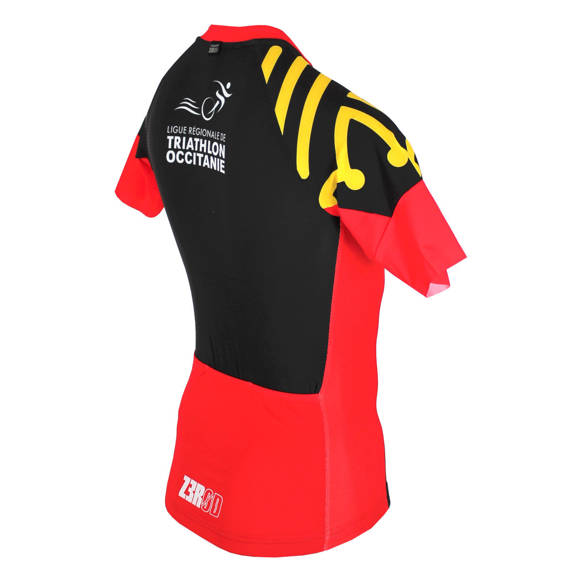 Zerod Short Sleeve Jersey Herren Fahrradtrikot Trikot Triathlon Schwarz Rot
