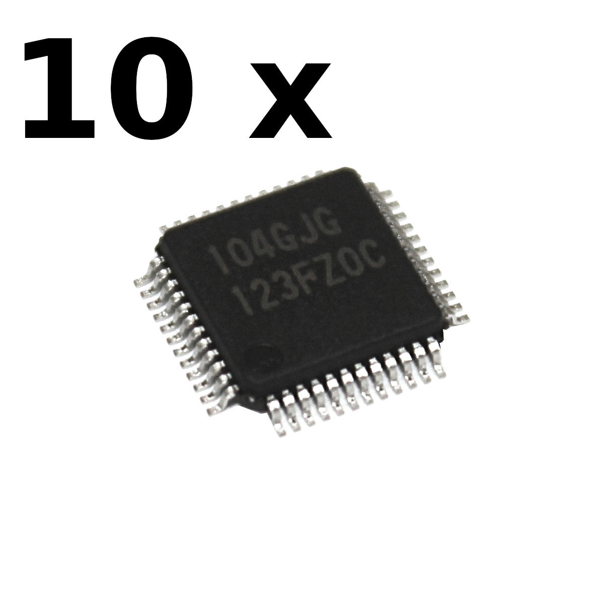 10x Renesas R5F104GJGFB#50 RL78 IC MCU 16-Bit 256kB Flash 48LFQFP