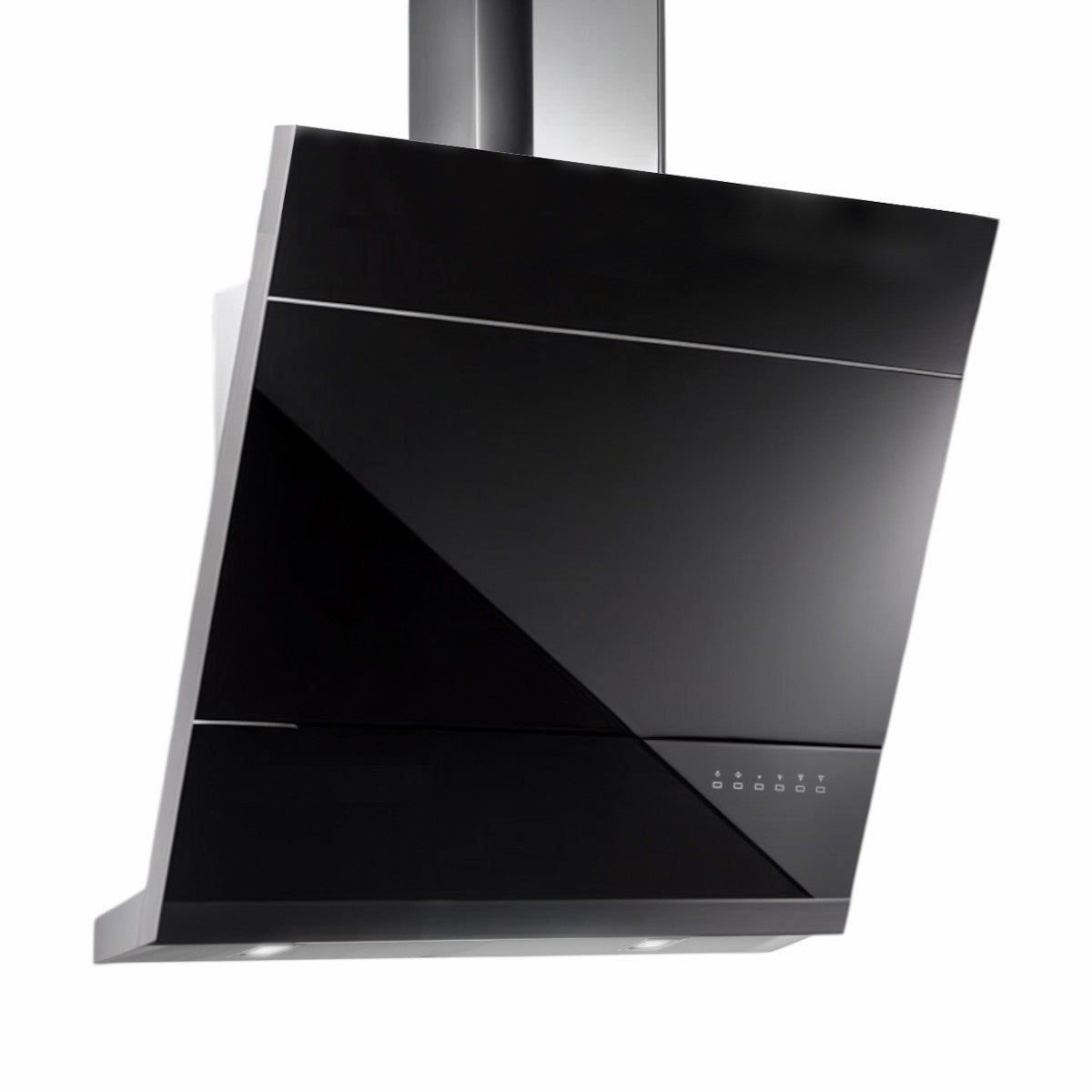 Airforce F80 90 TS INOX/VBK Kopffreihaube Edelstahl Glas schwarz 90 x 60 cm