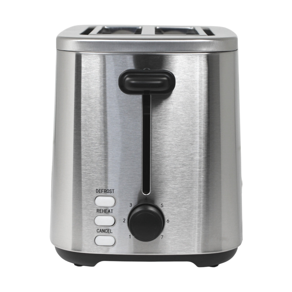 Bergner Edelstahl-Toaster Doppelschlitz Toastautomat 2 Schlitze 7 Stufen 800 W