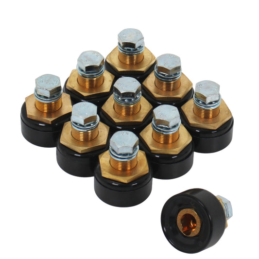 10 Stück Dinse DIX BEM 25 Buchse Einbaukupplung Einbaubuchse Mini M8 220 A