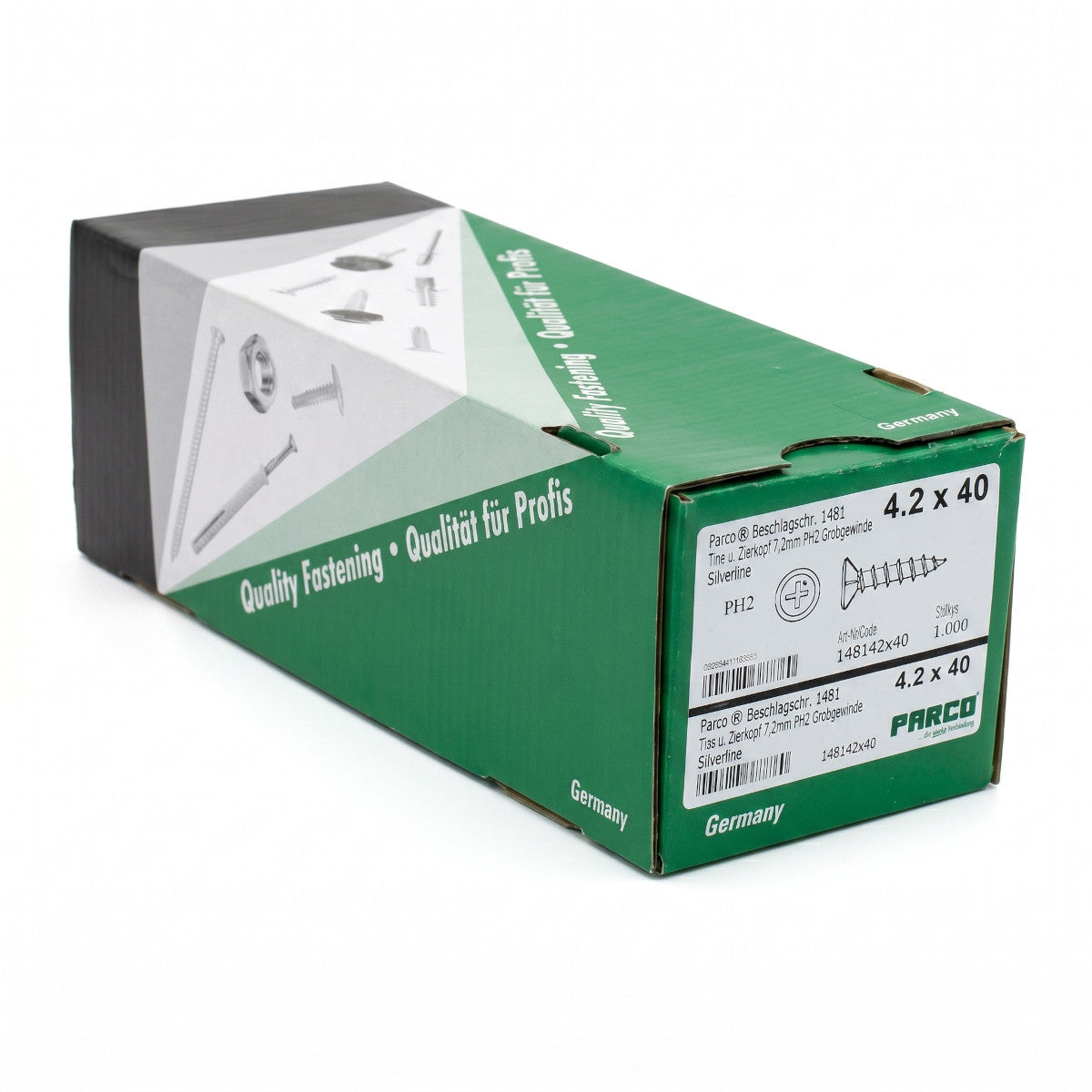 1000 Stück PARCO 1481 Beschlagschraube Kreuzschlitz Schrauben 4,2 x 40 mm