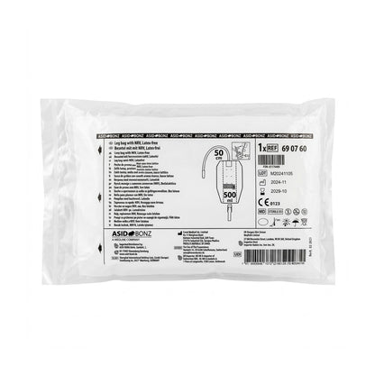 10x ASID BONZ UROSID Beinbeutel mit NRV 500 ml Schlauchlänge 50 cm 690760