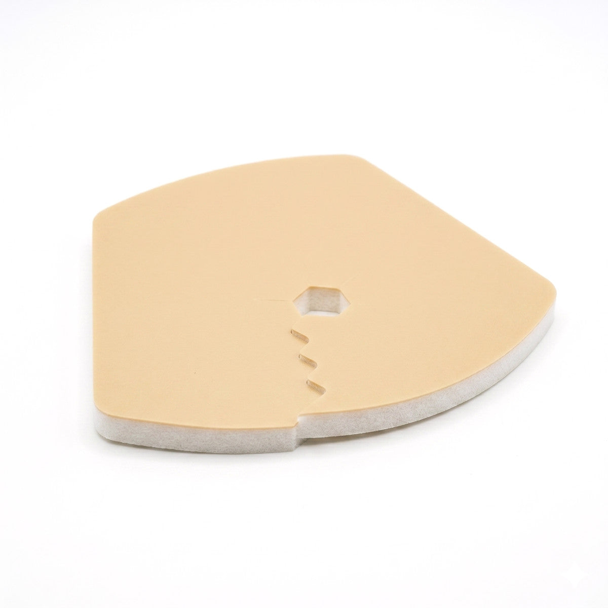 24x Covidien Tracheostomy Stoma Pad Wundauflage Schaumverband schräg geschlitzt