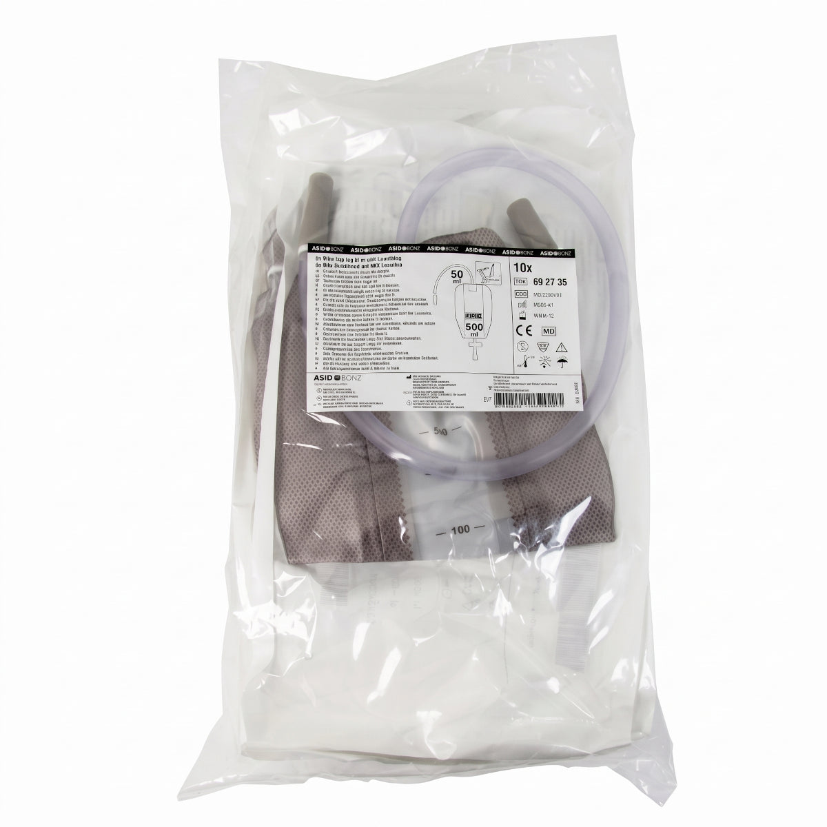 30x ASID BONZ UROSID Beinbeutel mit NRV 500 ml Schlauchlänge 50 cm 692735