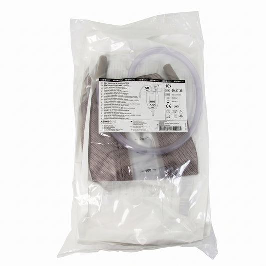 30x ASID BONZ UROSID Beinbeutel mit NRV 500 ml Schlauchlänge 50 cm 692735