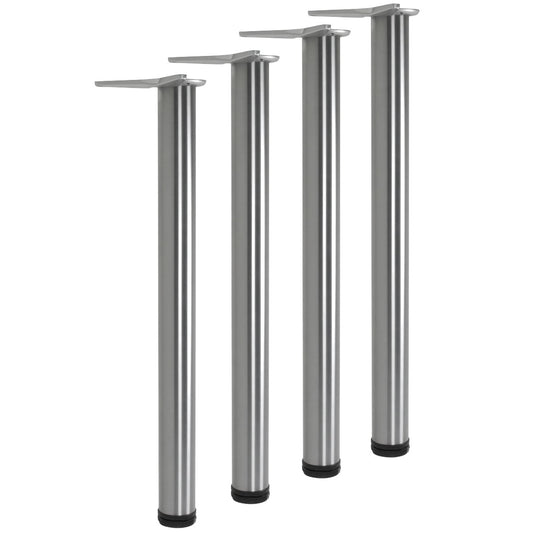 Camar Tischbein höhenverstellbar Ø 60 mm Höhe 1100-1130 mm Edelstahl gebürstet