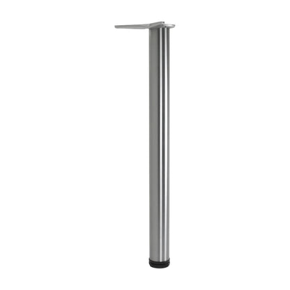 Camar Tischbein höhenverstellbar Ø 60 mm Höhe 1100-1130 mm Edelstahl gebürstet