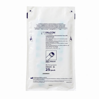 500 Falcon 352235 Rundboden Reagenzgläser steril aus Polystyrol 5 ml