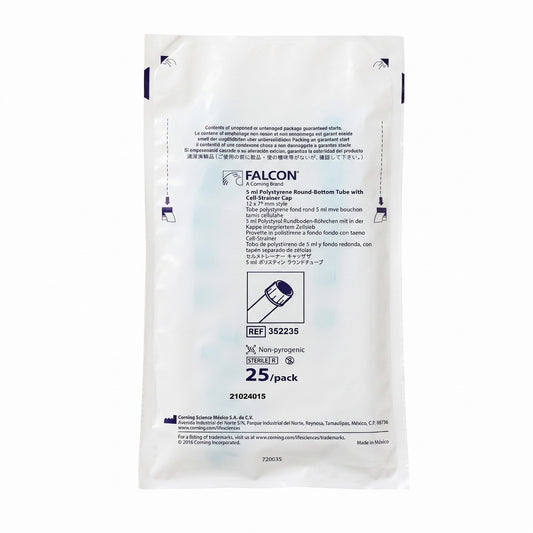 500 Falcon 352235 Rundboden Reagenzgläser steril aus Polystyrol 5 ml