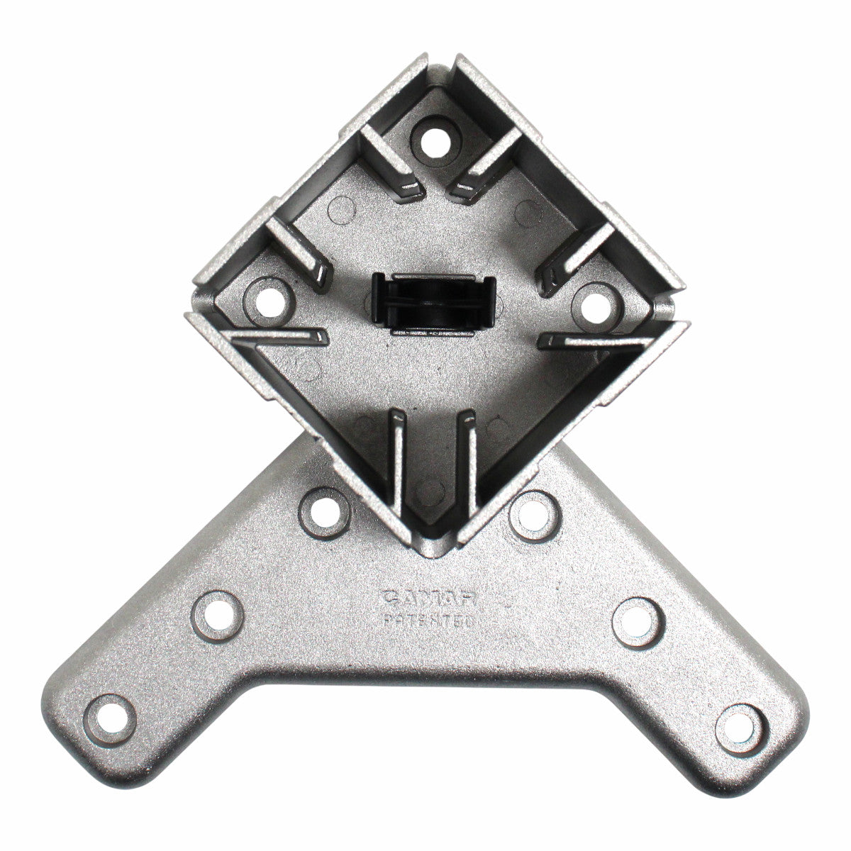 Camar Tischfuß Tischbein höhenverstellbar 80/80 mm 700 mm Edelstahloptik