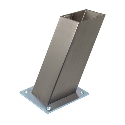 Strate Barkonsole Thekenfuß BKSS 70 x 70 mm schräg Höhe 170 mm Edelstahl Silber