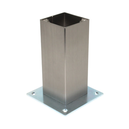 Strate Barkonsole Thekenfuß BKSG 70 x 70 mm gerade Höhe 170 mm Edelstahl Silber